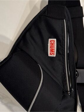 Black Men's Sling Bag - Compact Crossbody Pouch